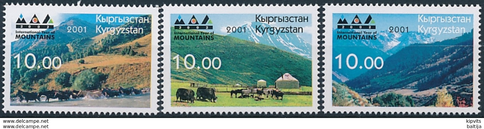 Mi 235-37 ** MNH International Year Of Mountains Geology - Kyrgyzstan