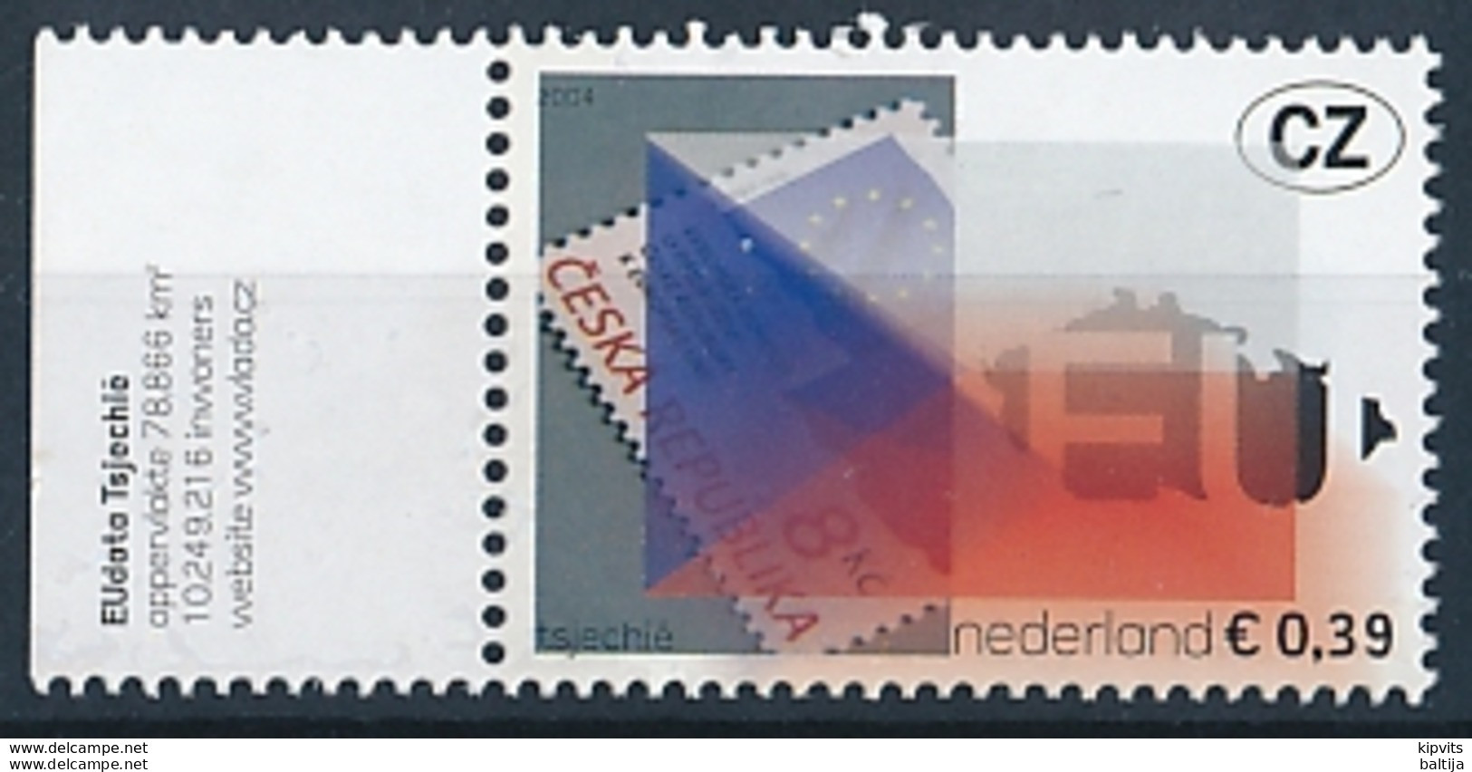 Mi 2205 MNH ** Accession To The EU UE Czech Republic - Flag Flagge Drapeau Stamp On Stamp - Nuovi