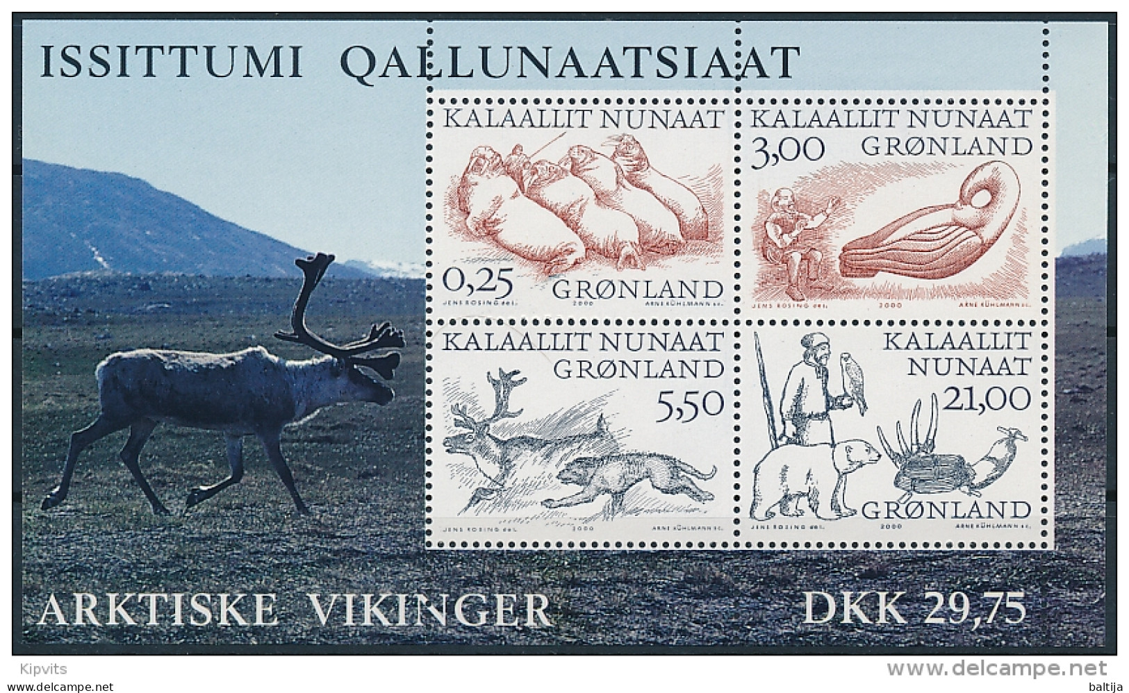 Mi Block 18 ** MNH Arctic Vikings Natural Resources Hunting - Ungebraucht