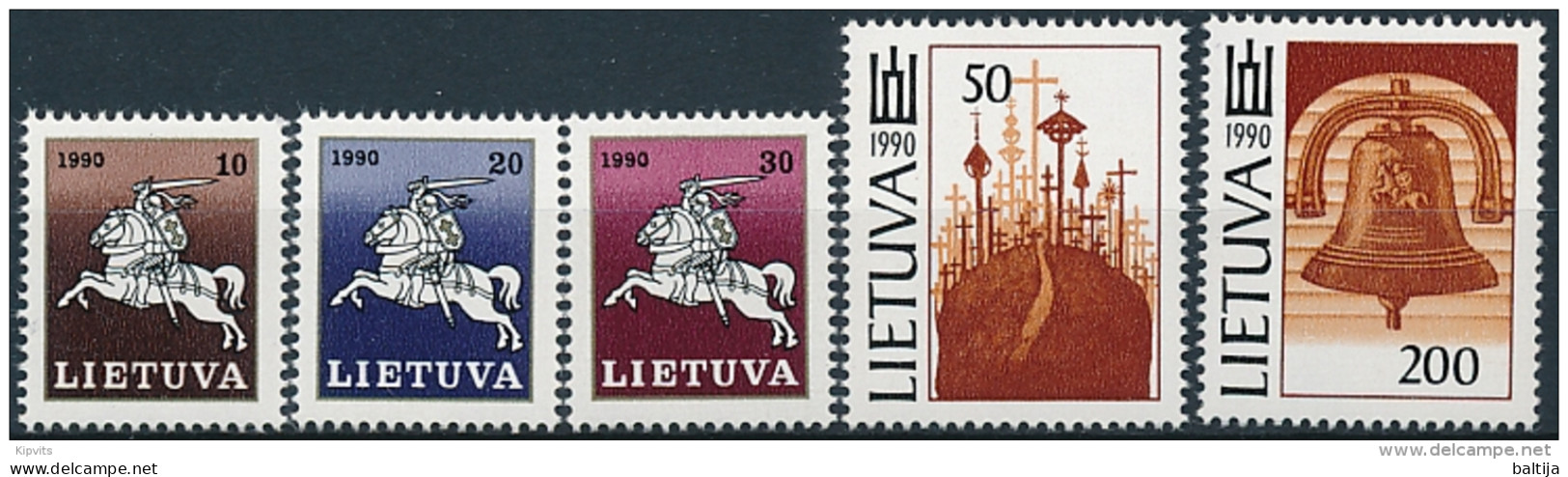 Mi 465-69  ** MNH Definitives Vytis National Symbols - Litauen