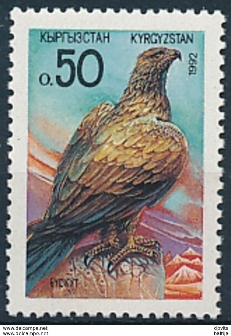 Mi 2 ** MNH Eastern Imperial Eagle Aquila Heliaca Raptor Bird Of Prey - Kyrgyzstan