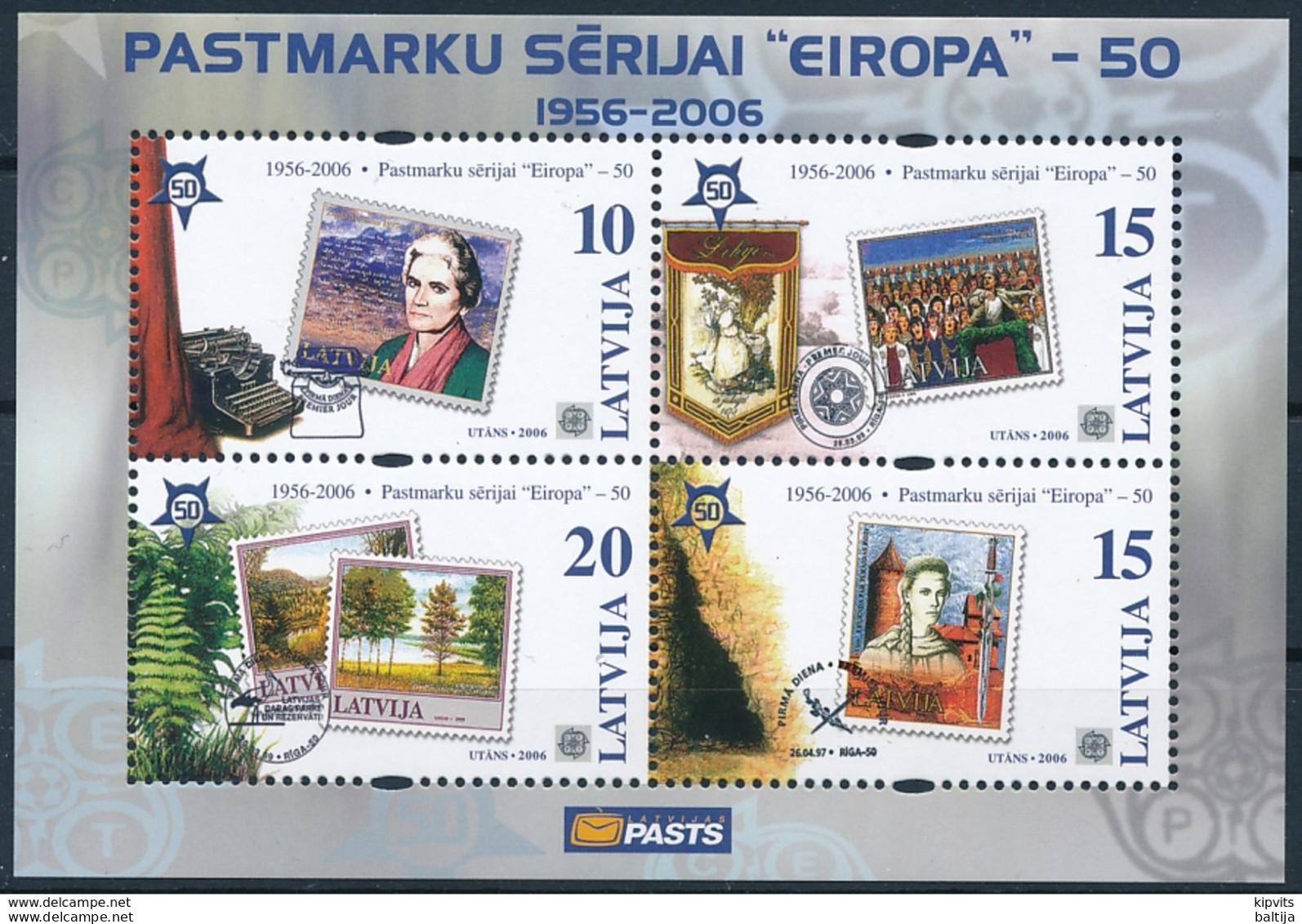 Mi Block 21 ** MNH Complete Set Lettonie Lettland Letonia Letland - 2006