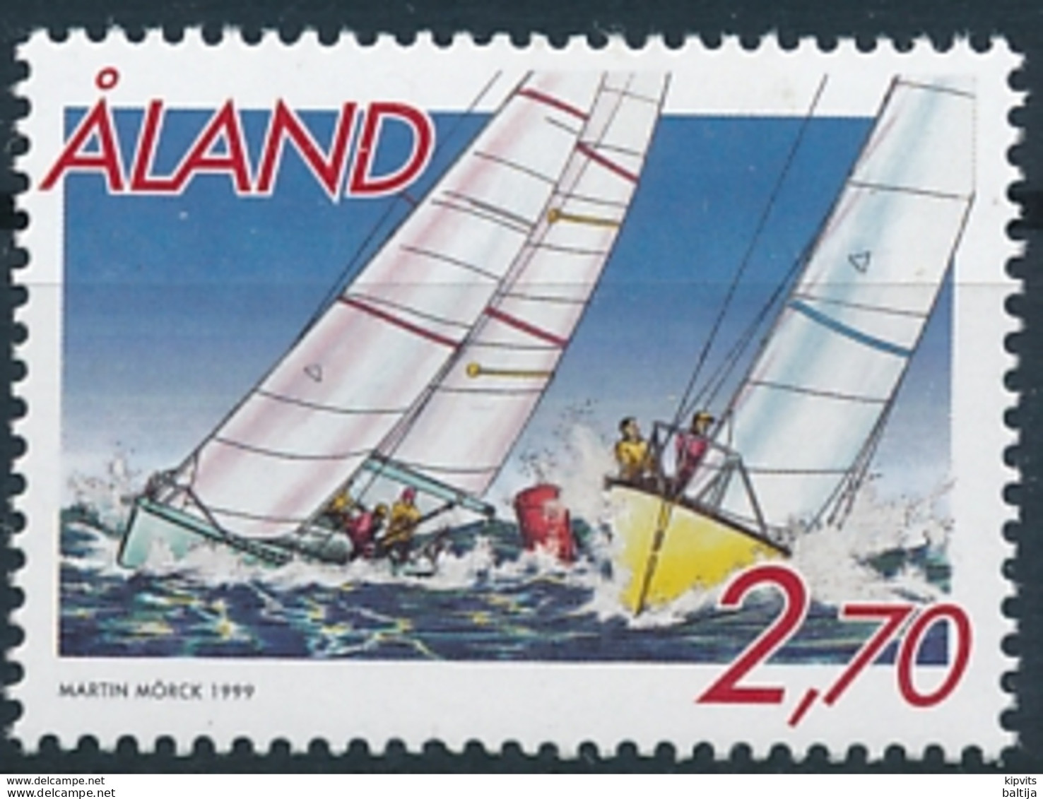 Mi 158 ** MNH Sailboat Match Race Regatta Ships Sailing Sport - Aland