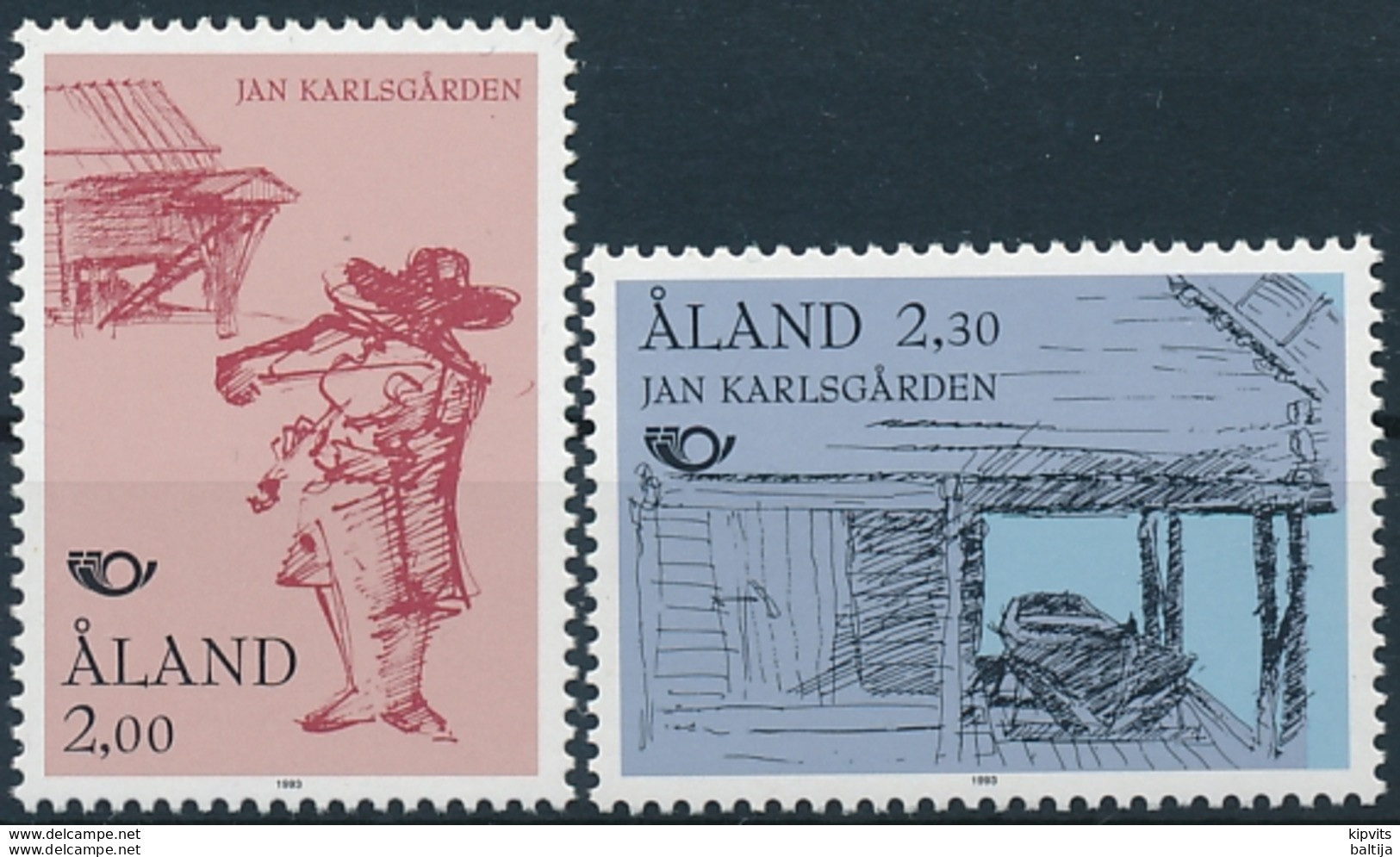 Mi 70-71 ** MNH NORDEN Tourism Open-air Ethnographic Museum - Aland