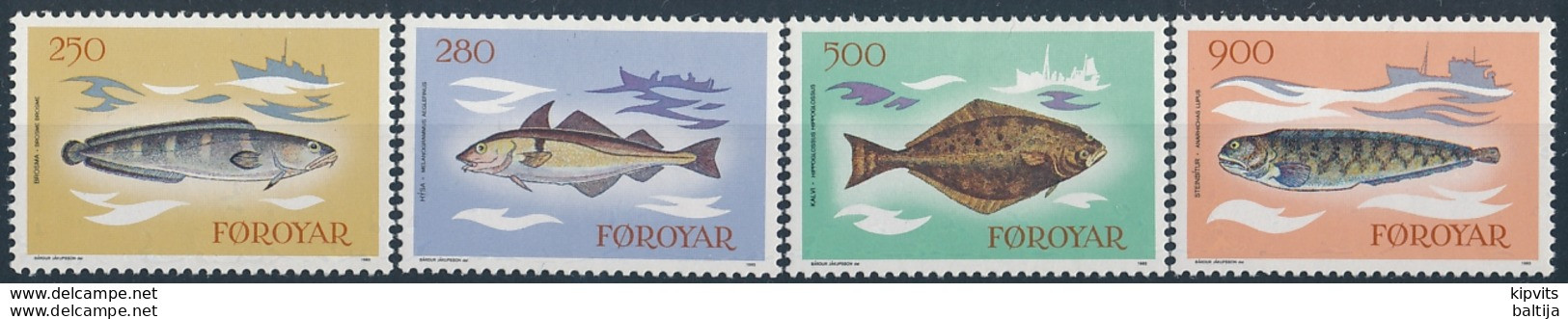 Mi 86-89 ** MNH North Atlantic Fish - Faeroër