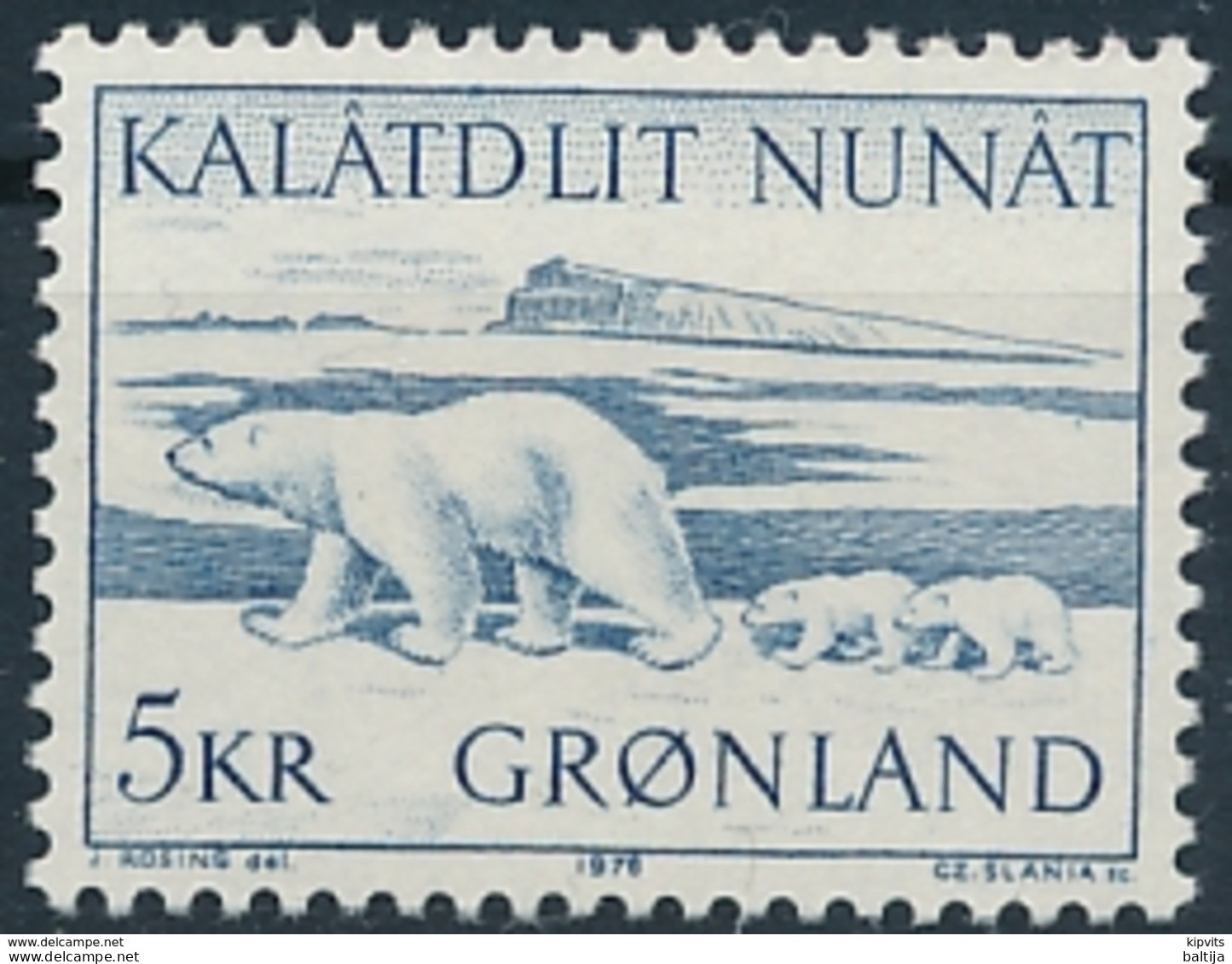 Mi 96 ** MNH Polar Bear With Cubs Ursus Maritimus Slania - Nuovi