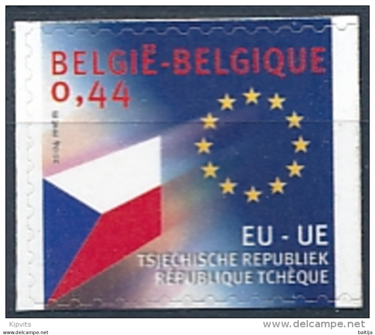 Mi 3349 ** MNH / 2004 Accession To The EU UE, Czechia, Czech Republic, Flag - Unused Stamps