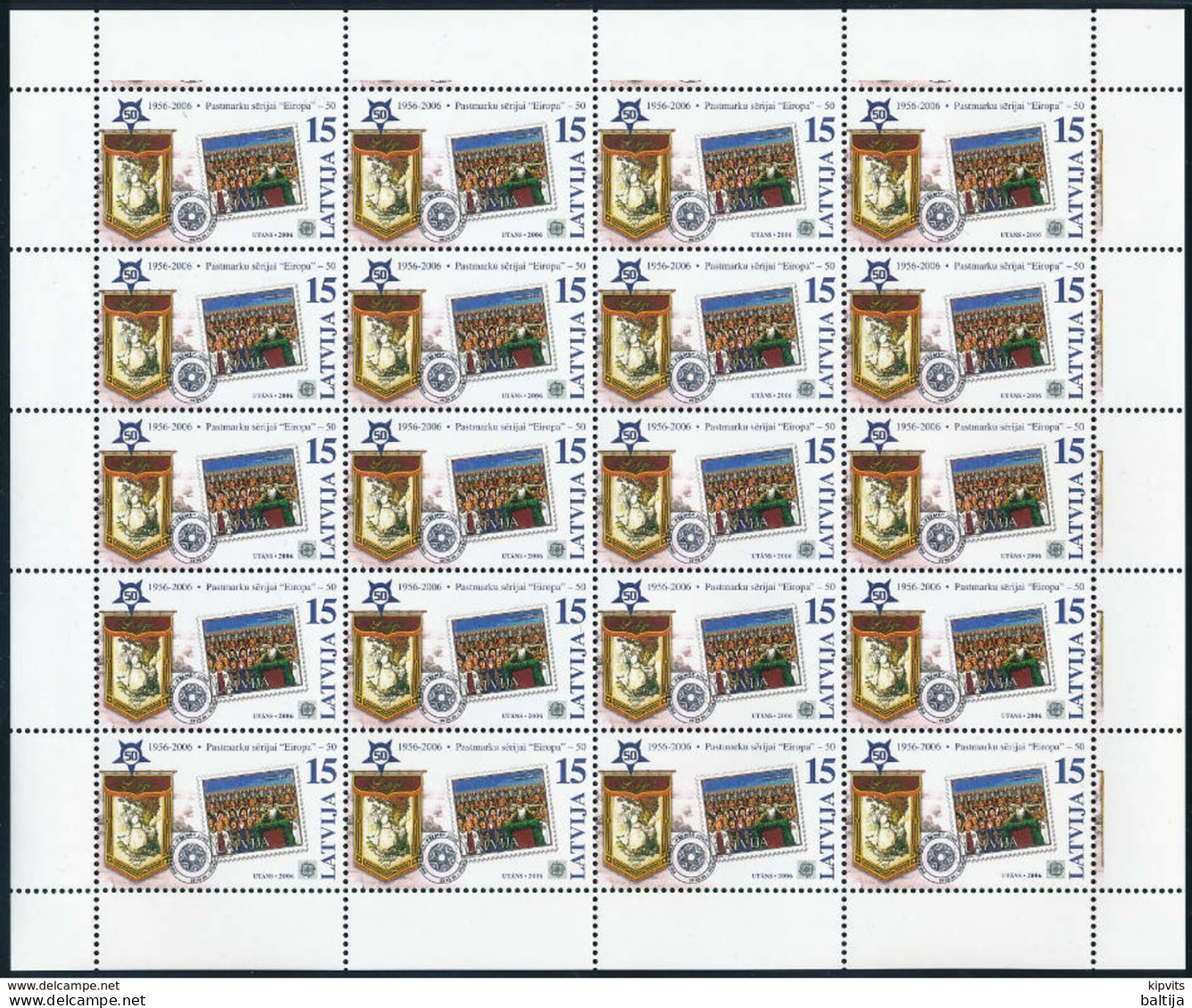 Latvia Mi 652-55 ** MNH Complete Set Of Sheets - Lettonie Lettland Letonia Letland - 2006