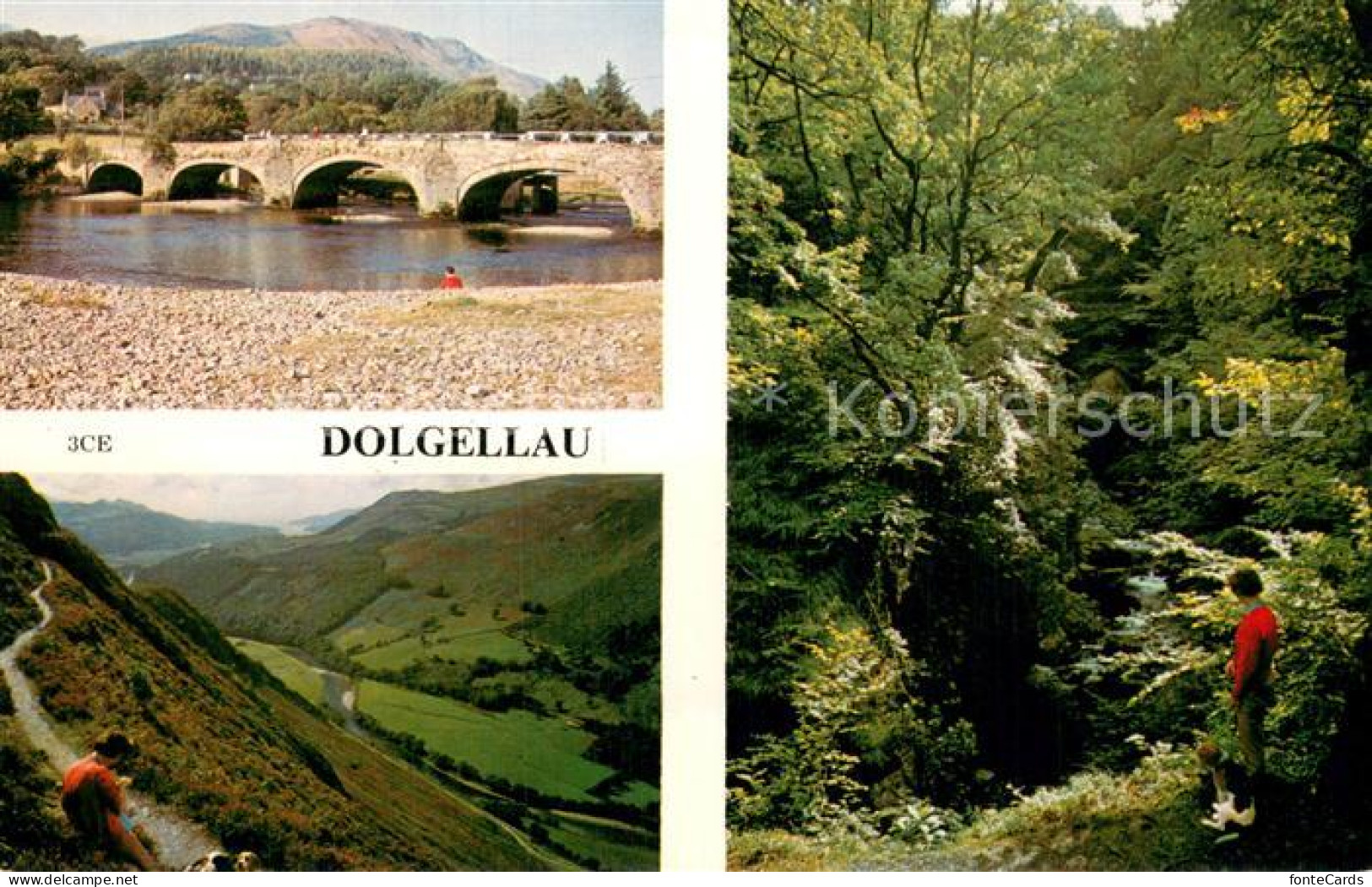 73782099 Dolgellau Wales UK Mawddach Bruecke Landschaftspanorama Waldpartie  - Autres & Non Classés