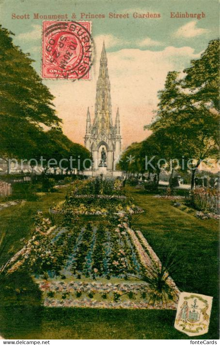 73782060 Edinburgh  Scotland UK Scott Monument And Princes Street Gardens  - Autres & Non Classés