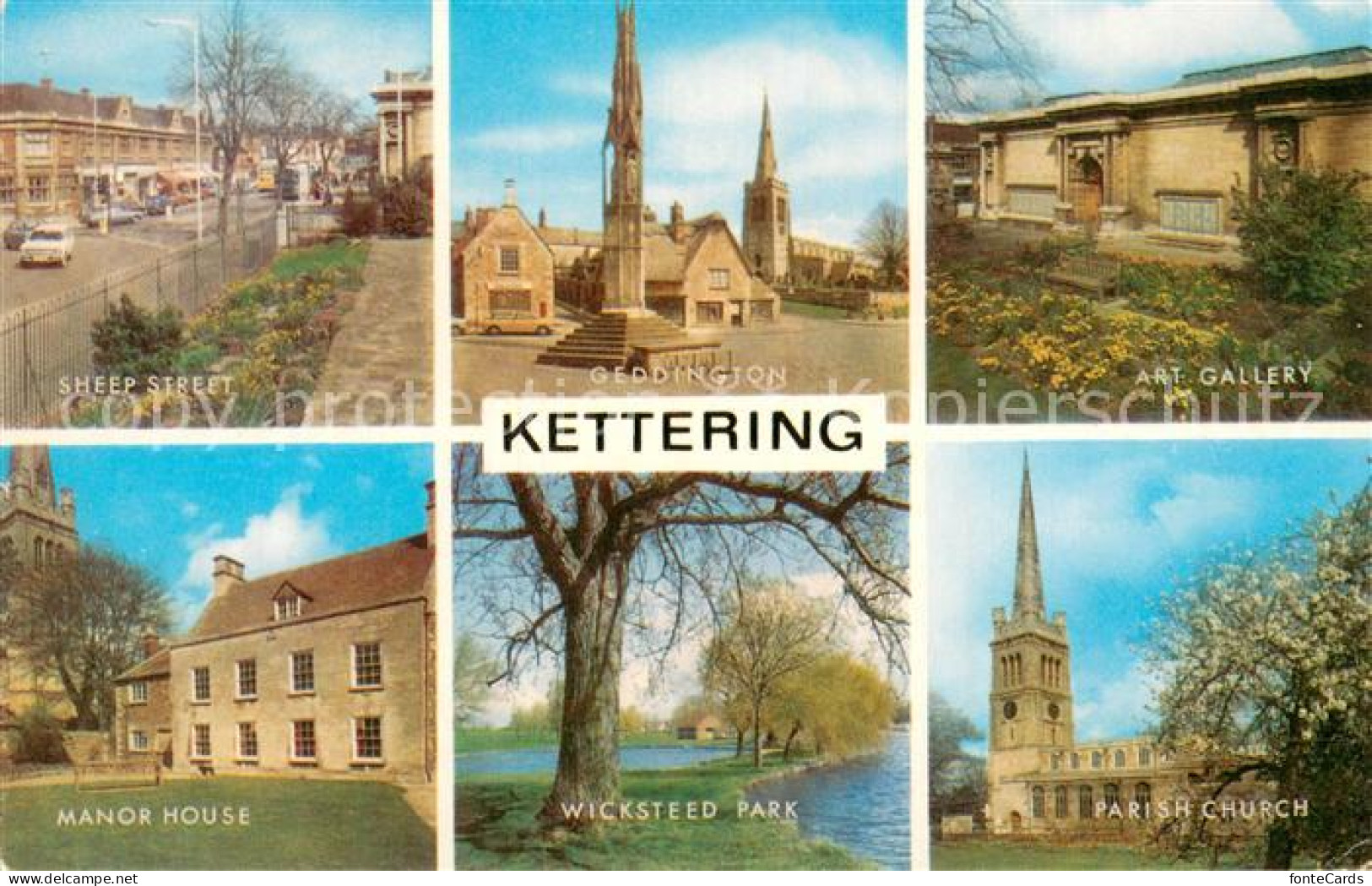 73781995 Kettering  UK Sheep Street Geddington Art Gallery Manor House Wicksteed - Northamptonshire