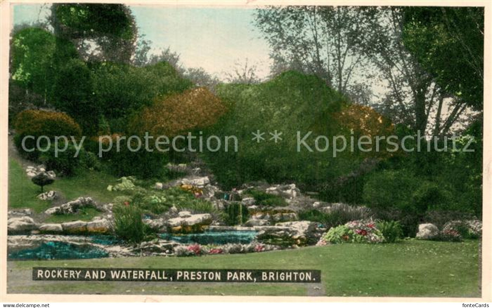 73781855 Brighton Hove Rockery And Waterfall Preston Park Brighton Hove - Sonstige & Ohne Zuordnung