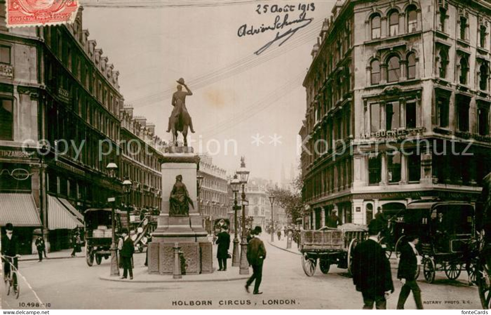 73781844 London__UK Holborn Circus Monument - Otros & Sin Clasificación