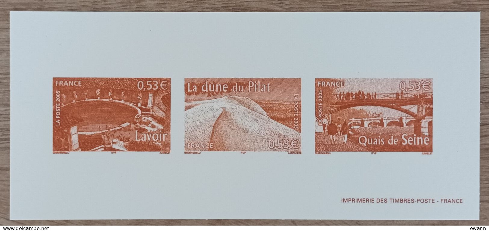 GRAVURE - YT N°3817, 3818, 3821 - Portraits De Régions / La France à Voir - 2005 - Documents De La Poste