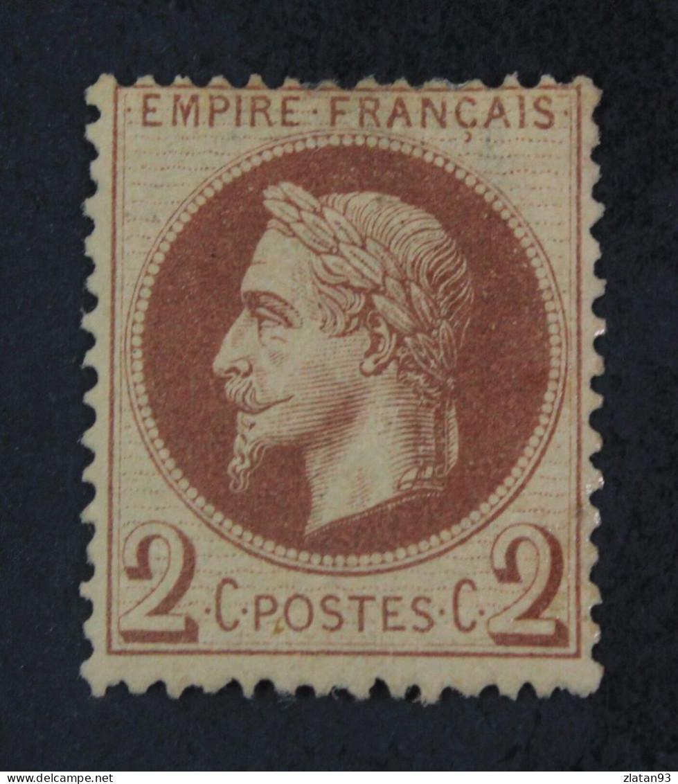 NAPOLEON N°26 2c Rouge-Brun NEUF* - 1863-1870 Napoleon III With Laurels