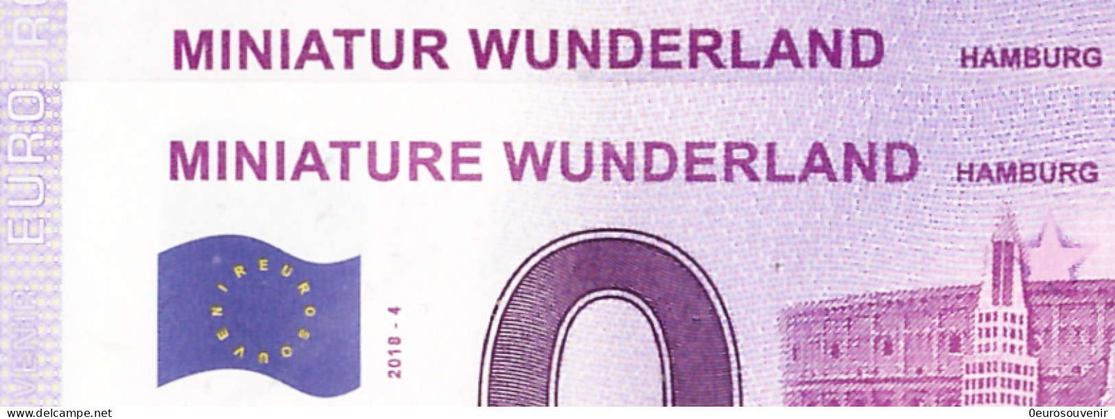 0-Euro XEHA 2018-4 Fehrdruck MINIATURE WUNDERLAND - HAMBURG - VENICE - Private Proofs / Unofficial