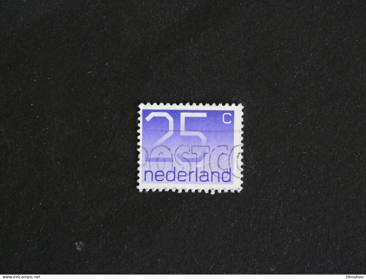 PAYS BAS NEDERLAND YT 1043a OBLITERE - CENTENAIRE TIMBRE A CHIFFRES - Used Stamps