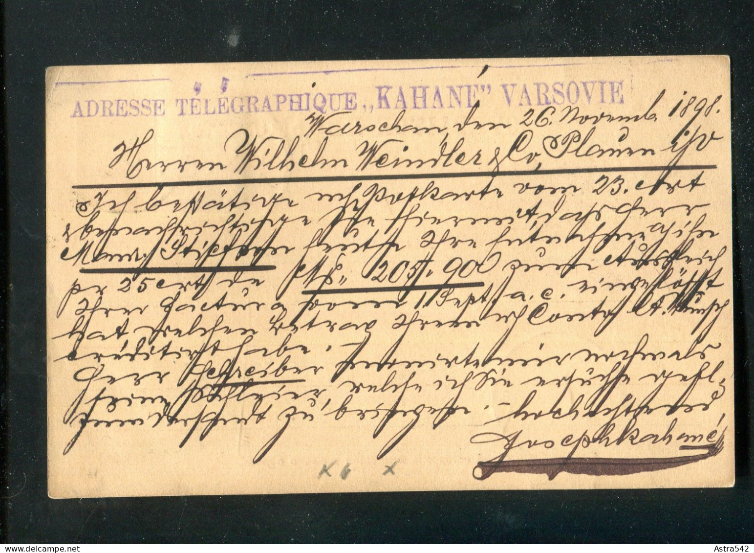"FINNLAND" 1898, Postkarte Mit Zusatzfrankatur Nach Deutschland (A2041) - Postal Stationery