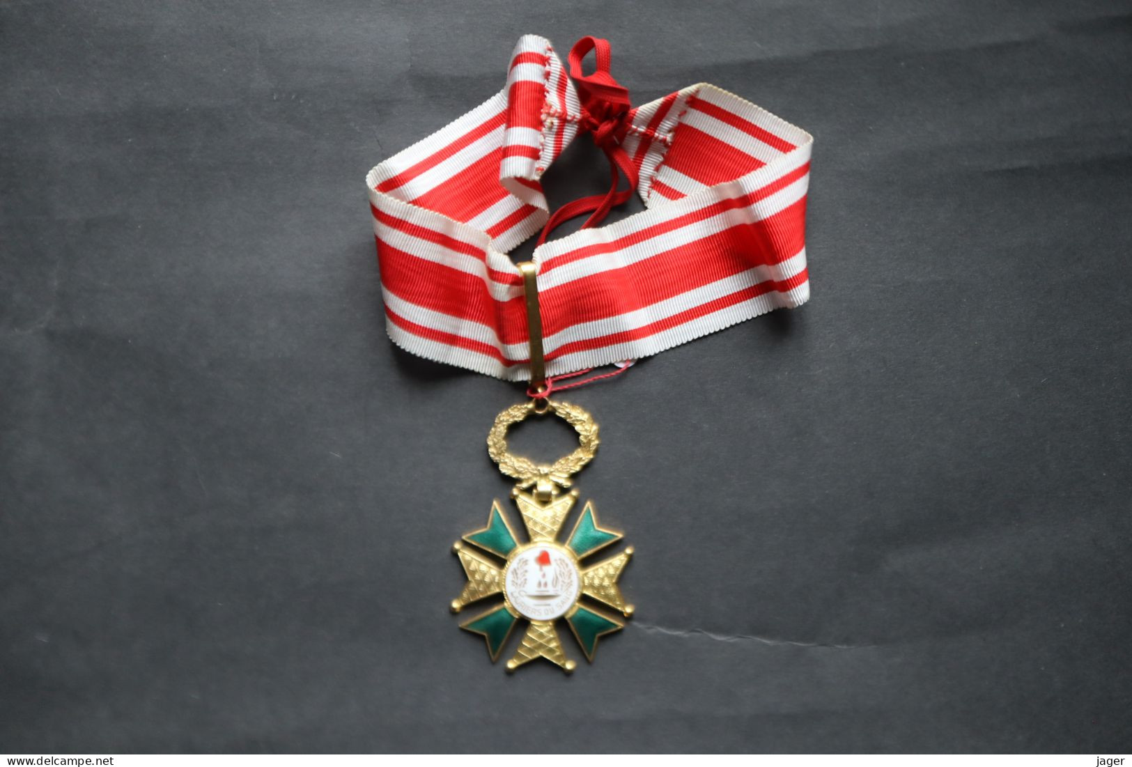Médaille émaillée Commandeur Lauriers Du Sang Belgique - Belgio