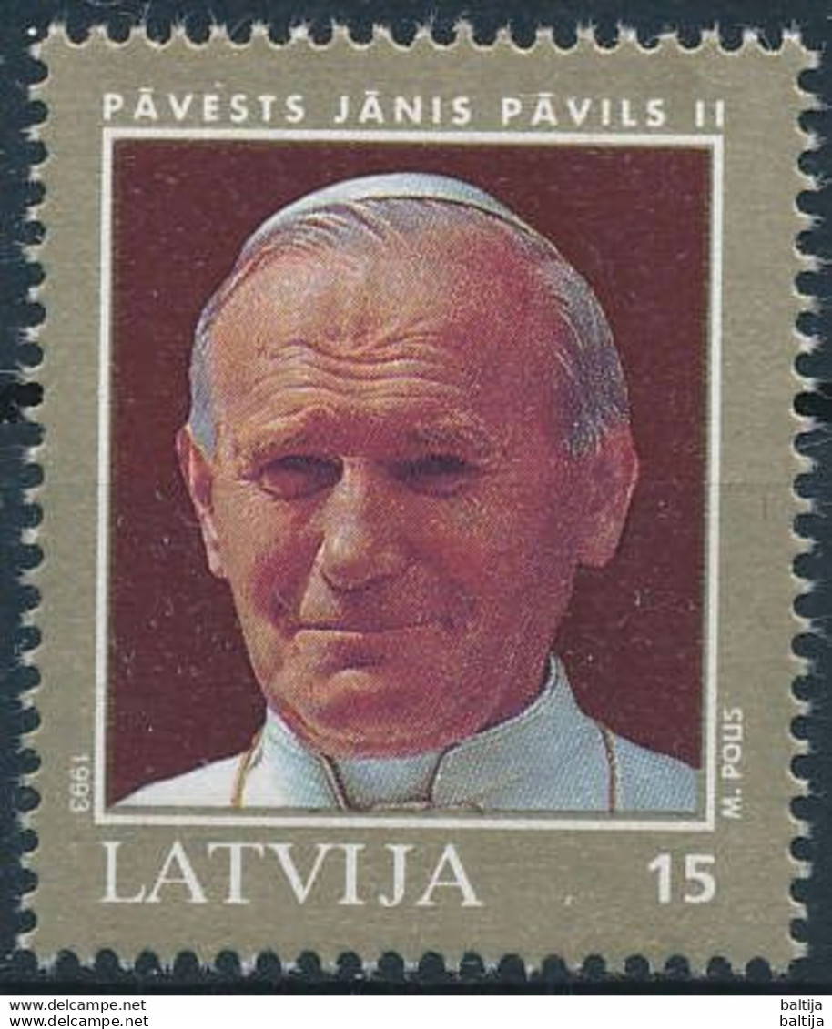 Mi 360 ** MNH / Visit Of Pope John Paul II To Latvia - Letonia