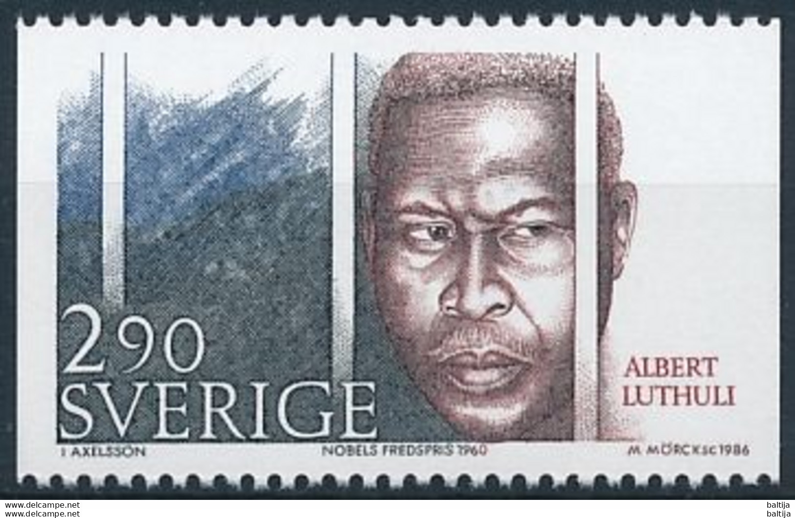 Mi 1415 MNH ** / Politician, Activist, Albert Luthuli, Nobel Peace Prize Laureate 1964, Apartheid - Unused Stamps