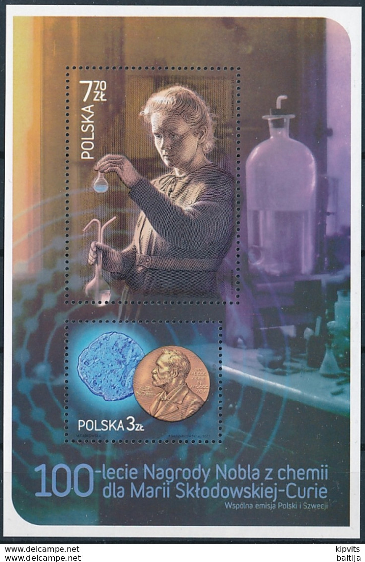 Mi Block 201 MNH ** Joint Issue Sweden / Woman, Scientist, Physicist, Chemist, Marie Curie, Nobel Prize Laureate - Unused Stamps