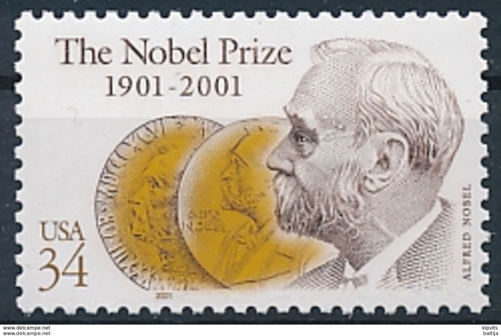 Mi 3444 MNH ** Joint Issue Sweden / Nobel Prize 100th Anniversary - Ongebruikt