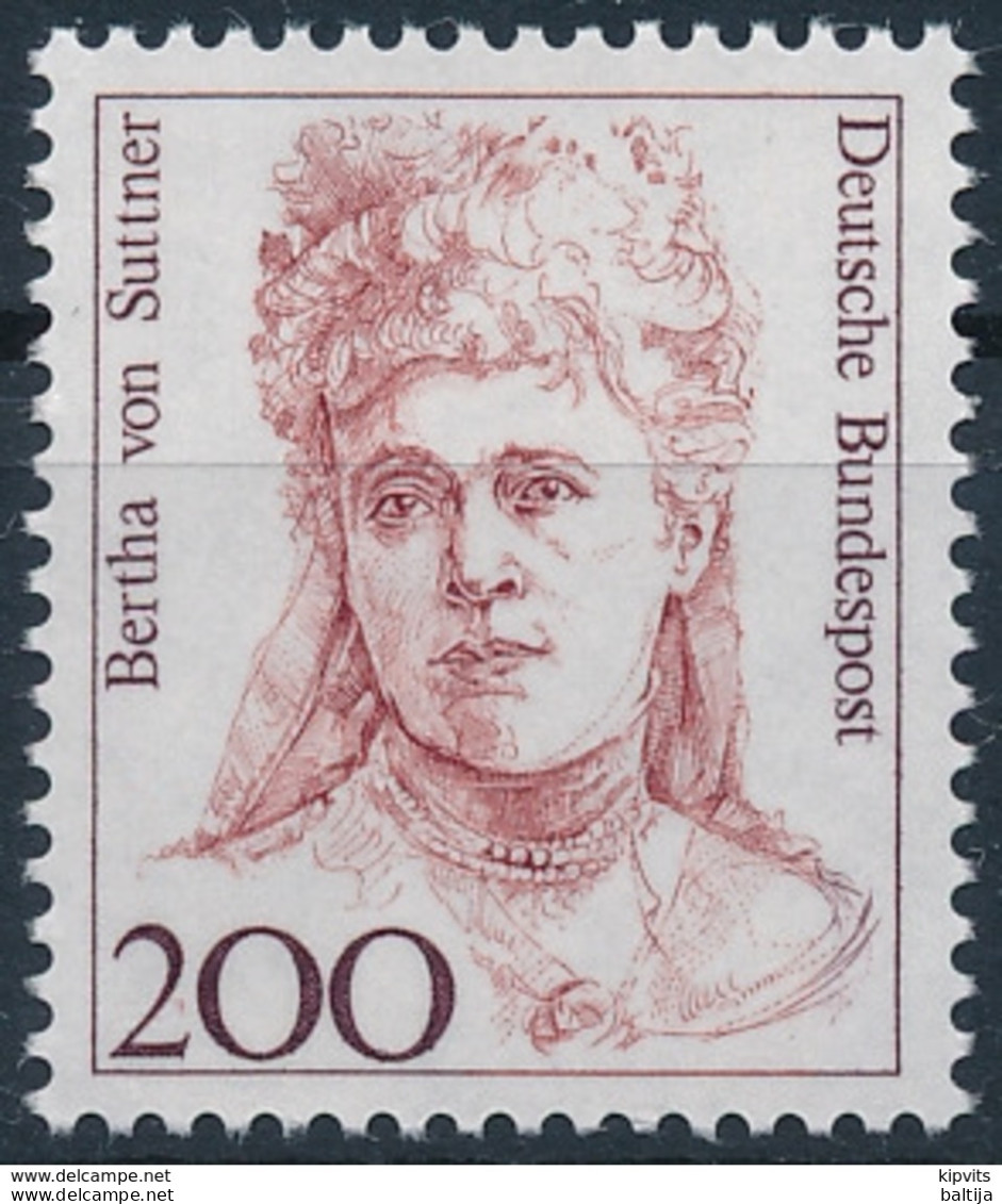 Mi 1498 MNH ** / Pacifist Novelist Bertha Von Suttner Nobel Peace Prize Laureate / Notable Women Woman - Ongebruikt