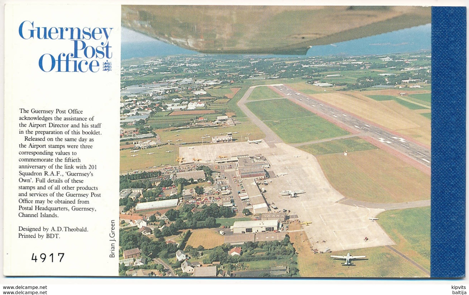 Mi MH 0-7 ** MNH - 50th Anniversary Guernsey Airport Prestige Booklet - Guernsey