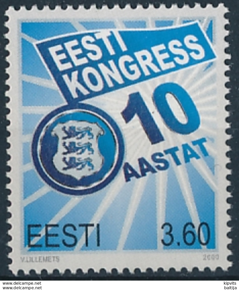 Mi 367 MNH ** Congress Of Estonia 10th Anniversary Election History - Estonie Estland Estonie Eesti - Estonia