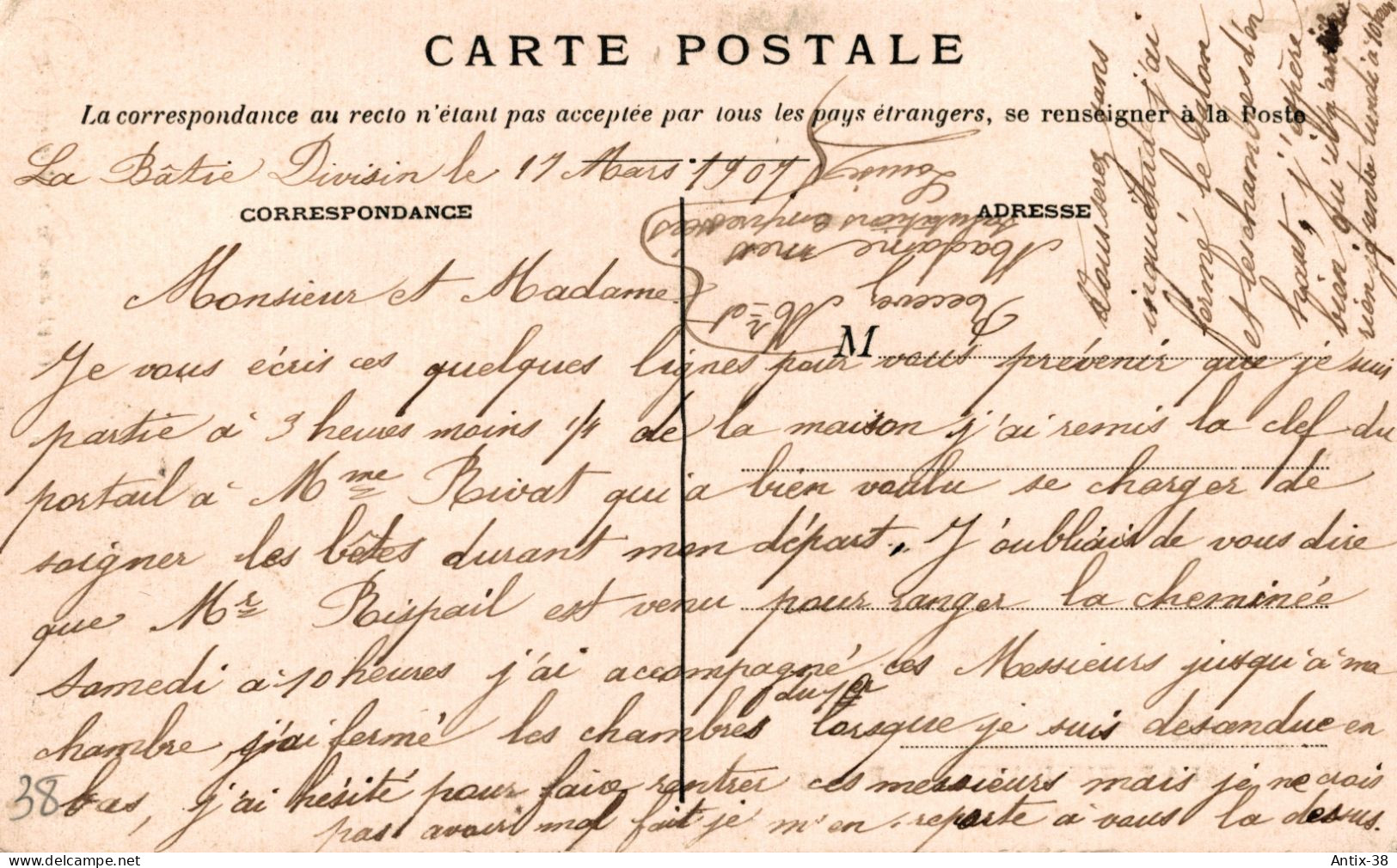 N81 - 38 - LA BATIE-DIVISIN - Isère - Recoing - Other & Unclassified