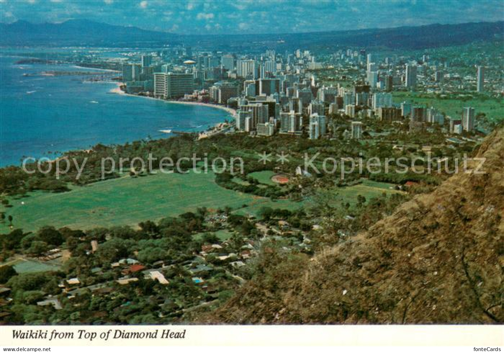 73745503 Waikiki From Top Of Diamond Head - Other & Unclassified