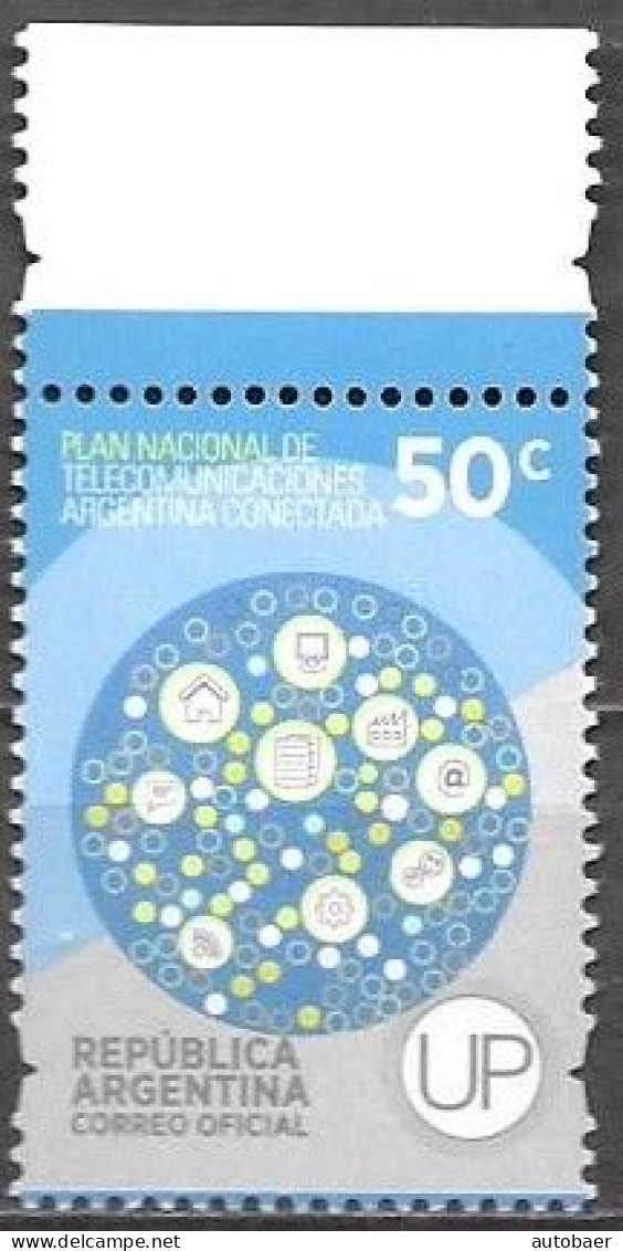 Argentina 2014 Definitives UP Plan Nacional De Telecommunicaciones Decada Decade Michel 3543 MNH Postfr Neuf** - Neufs