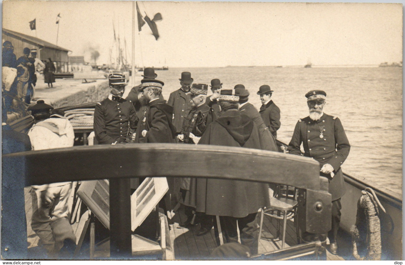 CP Carte Photo D&#039;&eacute;poque Photographie Vintage Afrique Tunisie Bizerte Militaire  - Africa