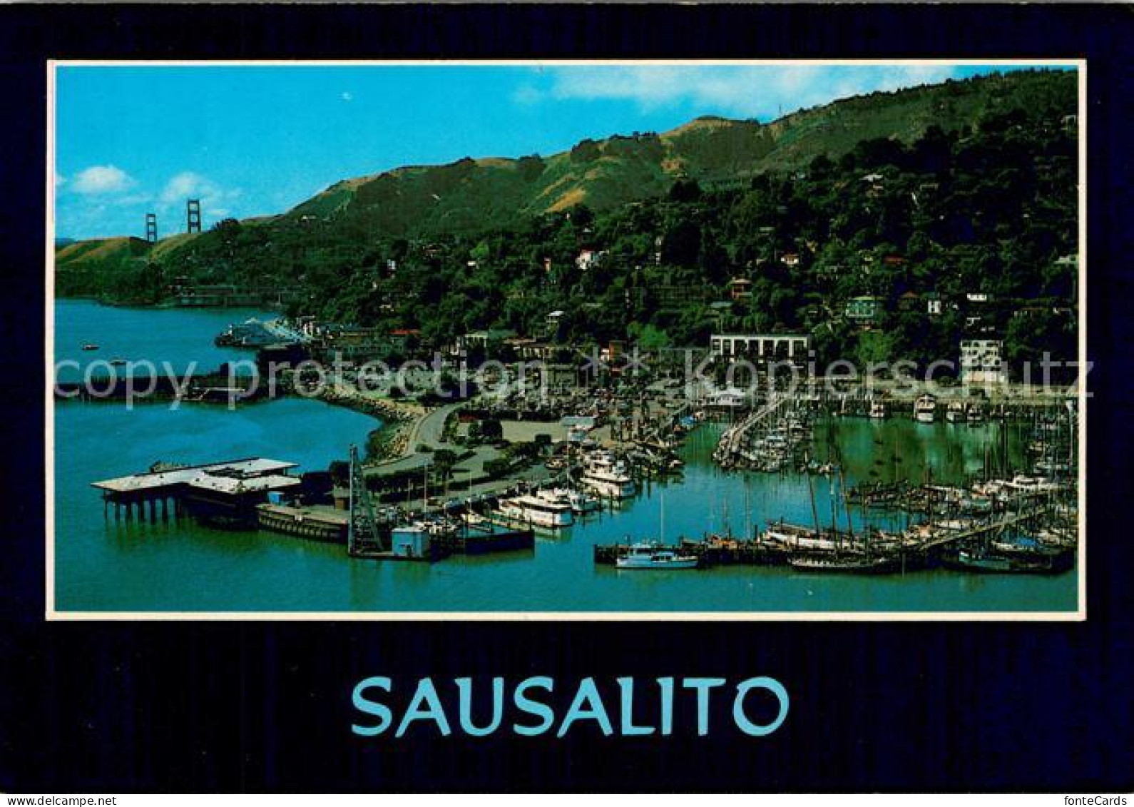 73745492 Sausalito_California Sausalito With Golden Gate Bridge - Sonstige & Ohne Zuordnung