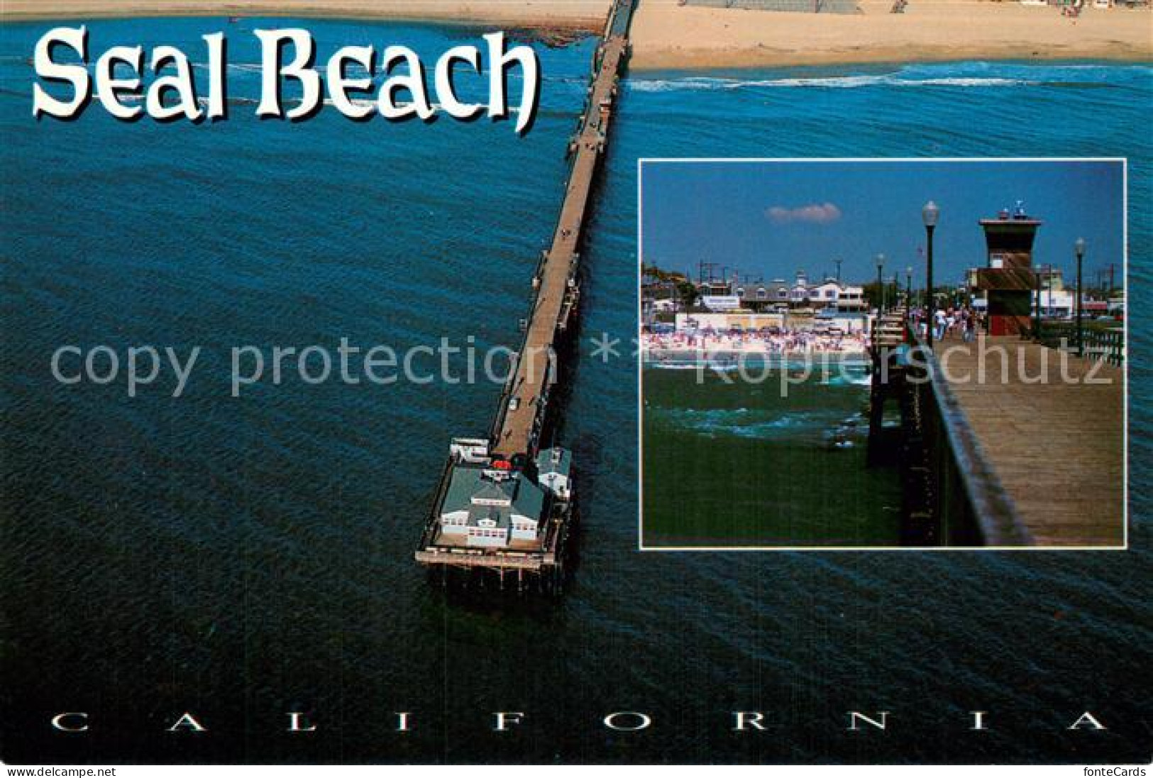 73745491 Seal_Beach_California Fliegeraufnahme Seal Beach Pier Rubys Restaurant - Sonstige & Ohne Zuordnung