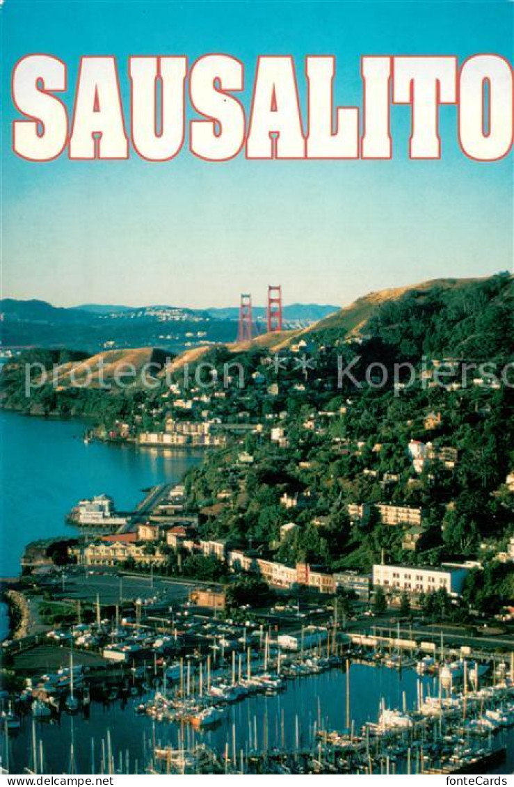 73745490 Sausalito_California Fliegeraufnahme Marina Golden-Gate-Bridge - Other & Unclassified