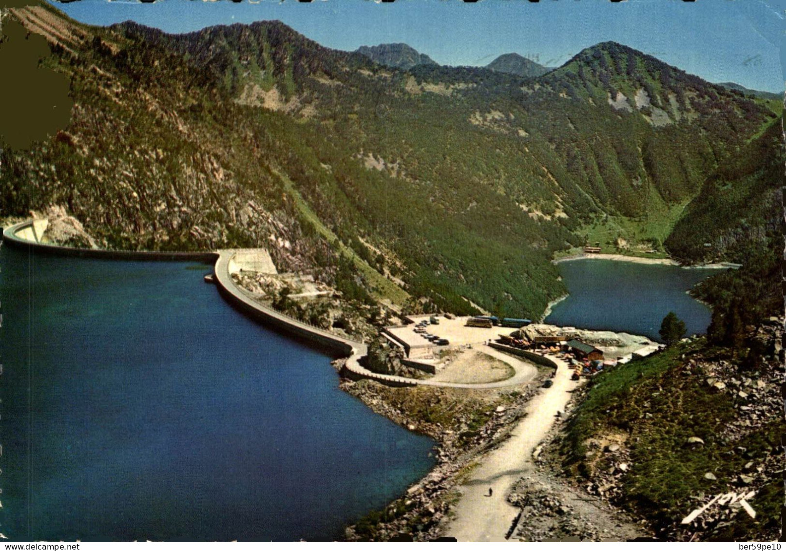 65 VALLEE D'AURE LE LAC DE CAPDELONG ET SON BARRAGE EN BAS LE LAC D'OREDON - Otros & Sin Clasificación