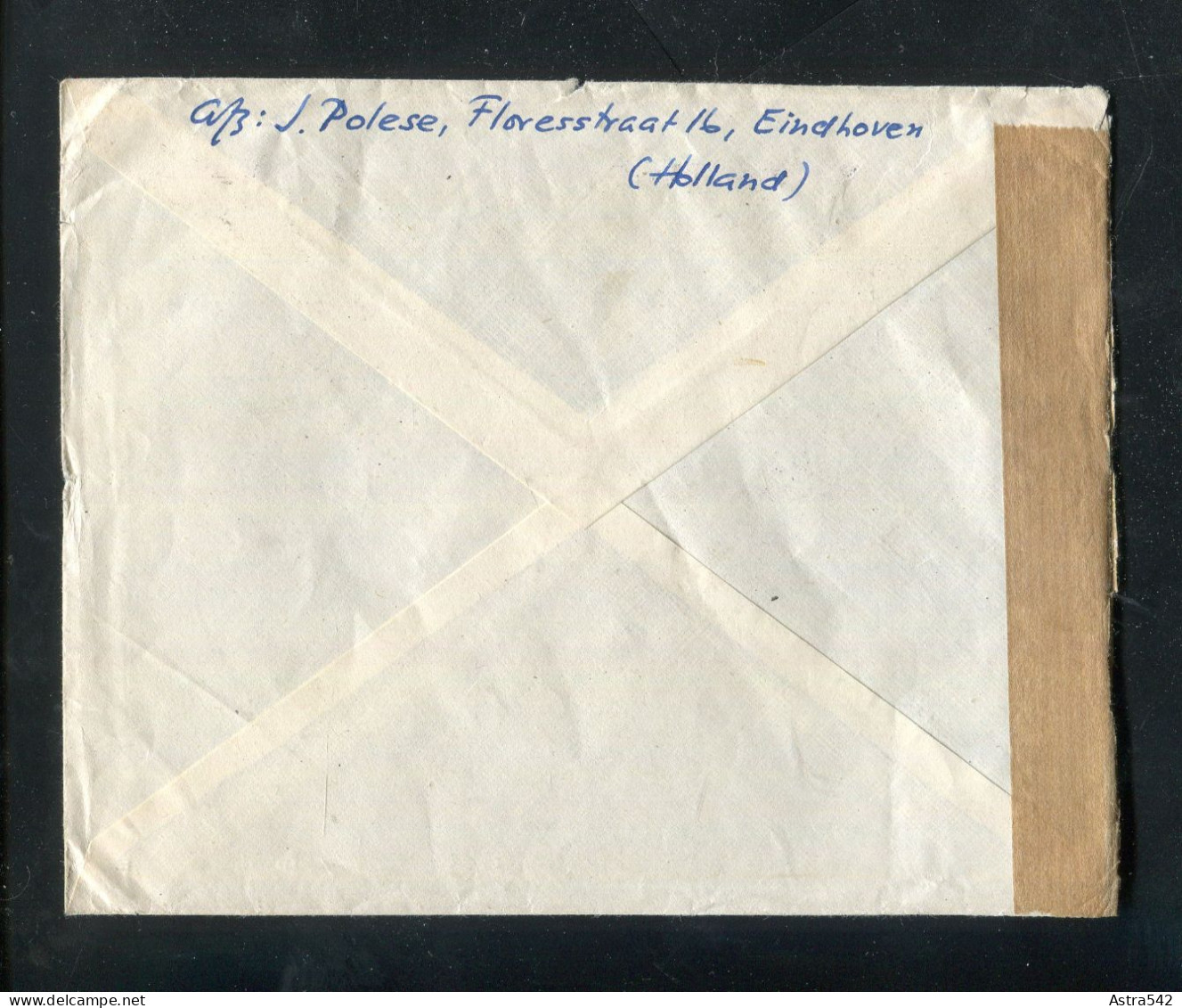 "NIEDERLANDE" 1951, Brief Mit "ZENSUR" (Oesterreichische Zensurstelle) Ex Eindhoven Nach Wien (A2042) - Storia Postale
