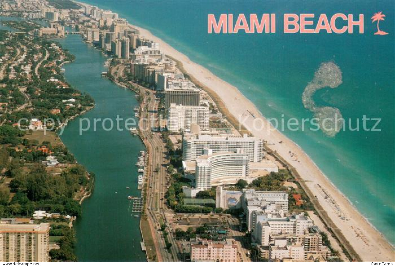 73745478 Miami_Beach Fliegeraufnahme Hotels From Shawnee And Fontainebleau Hilto - Other & Unclassified