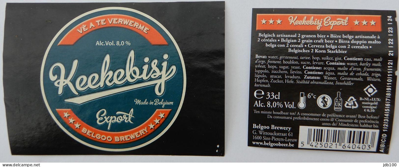 Bier Etiket (7d4), étiquette De Bière, Beer Label, Keekebisj Brouwerij Belgoo - Bière