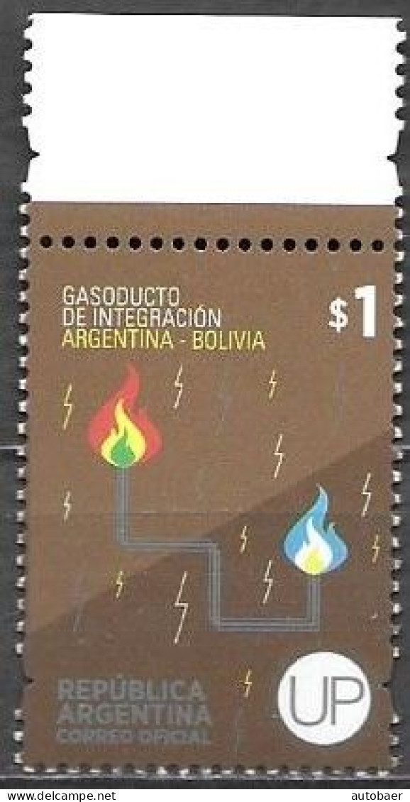 Argentina 2014 Definitives UP Gasoducto De Integracion Bolivia Decada Decade Michel 3544 MNH Postfr Neuf** - Unused Stamps