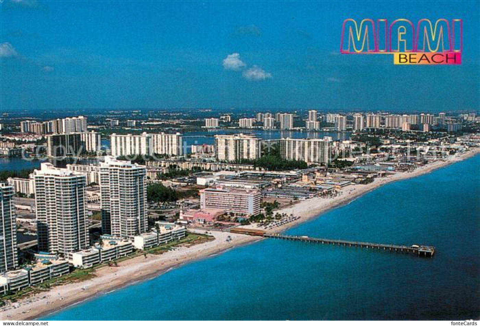 73745452 Miami_Beach Fliegeraufnahme Isles-area With Oceania And Holiday-Inn - Sonstige & Ohne Zuordnung