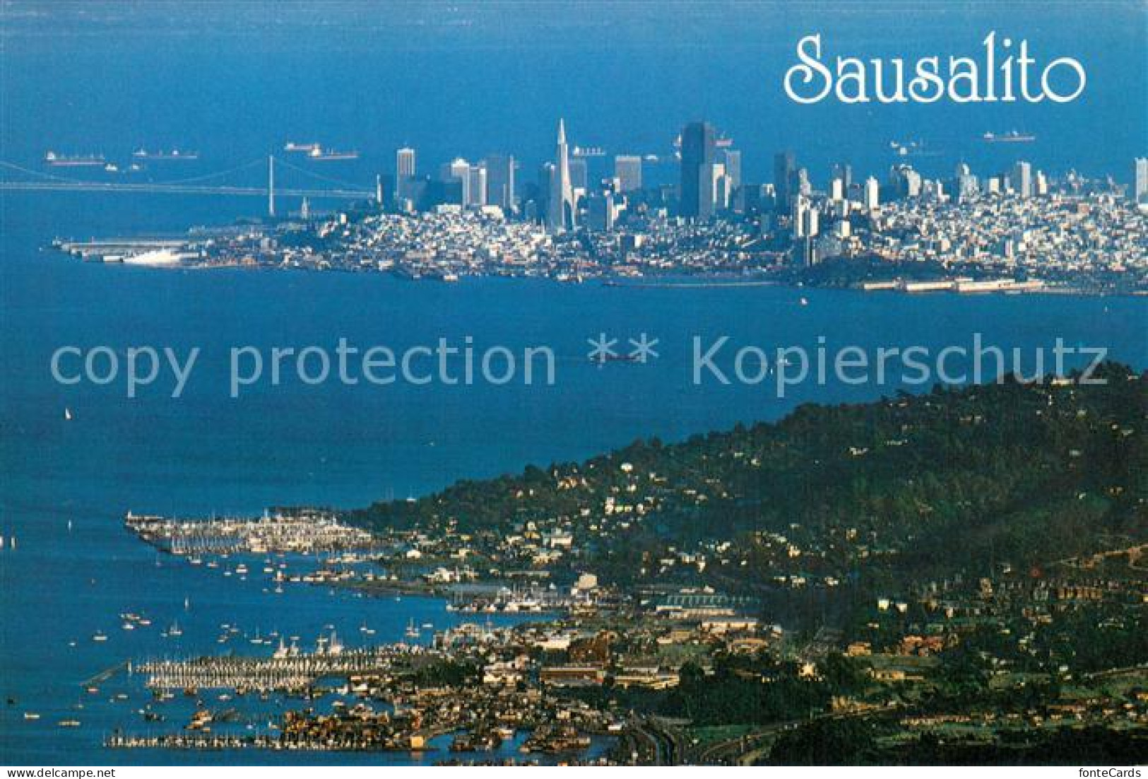 73745443 Sausalito_California Panorama And San Francisco In The Distance Seen Fr - Autres & Non Classés