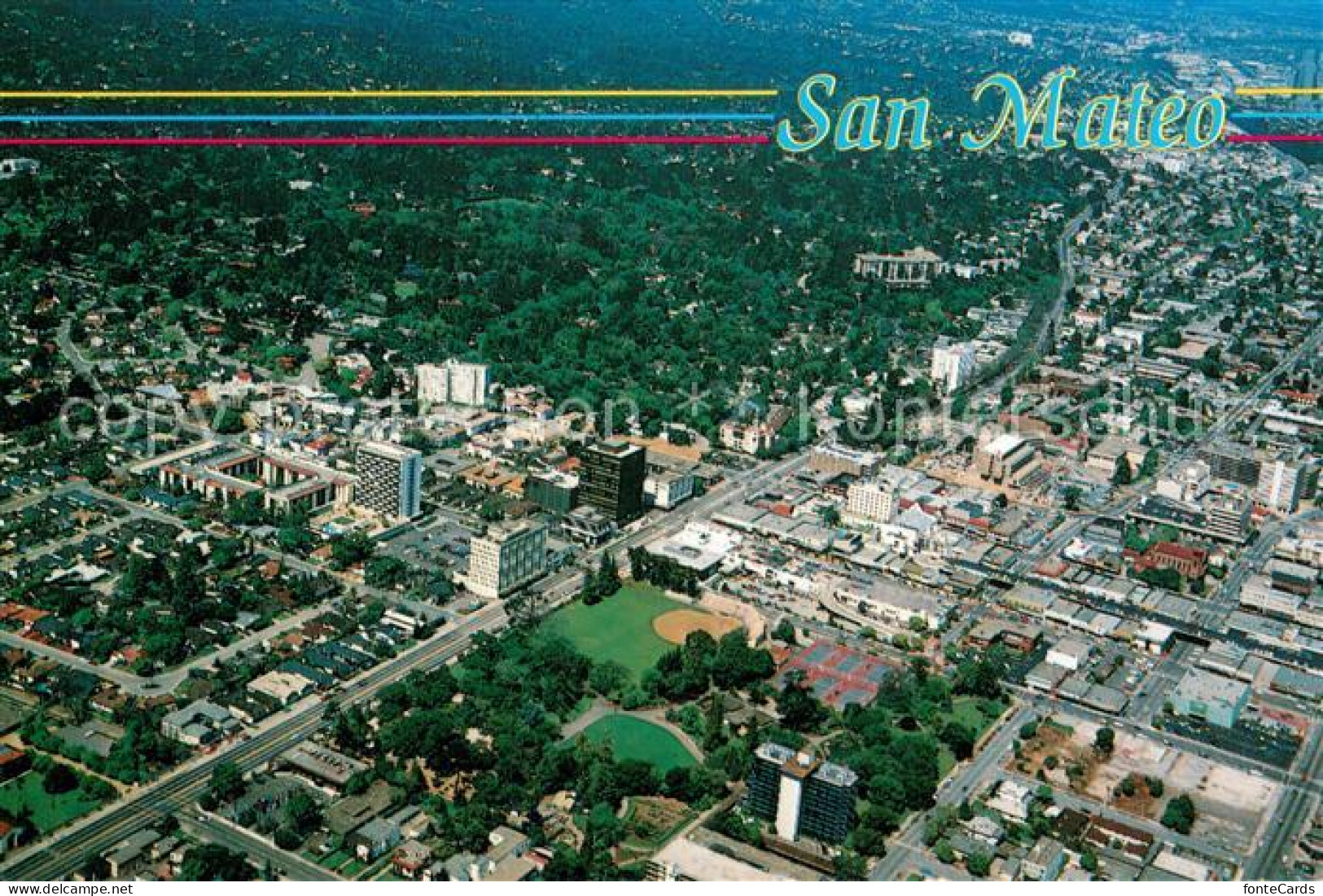 73745161 San_Mateo_California Aerial View Of Downtown - Autres & Non Classés