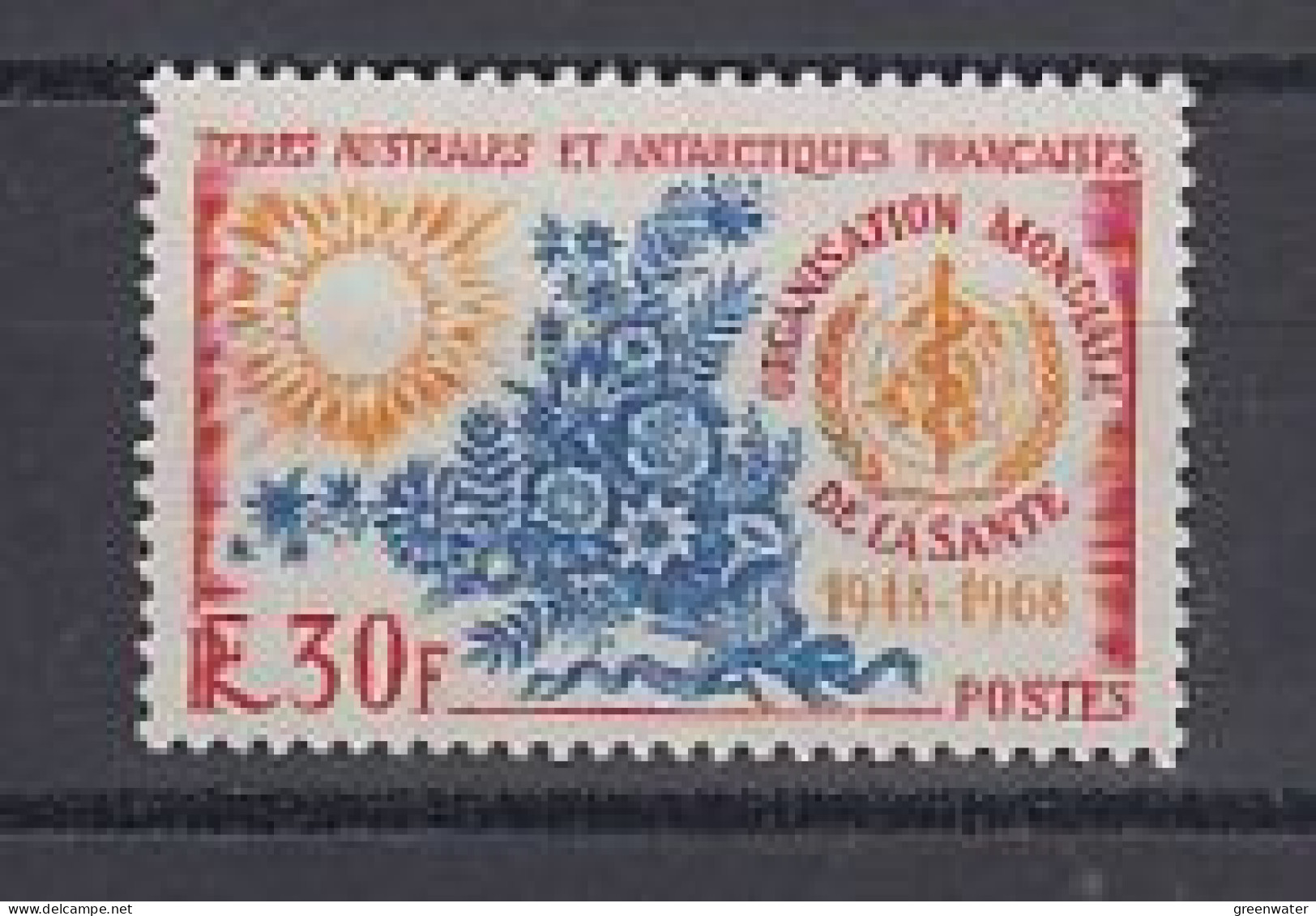 TAAF 1968 WHO / Organisation Mondiale De La Santé  1v ** Mnh (59760) - Nuevos