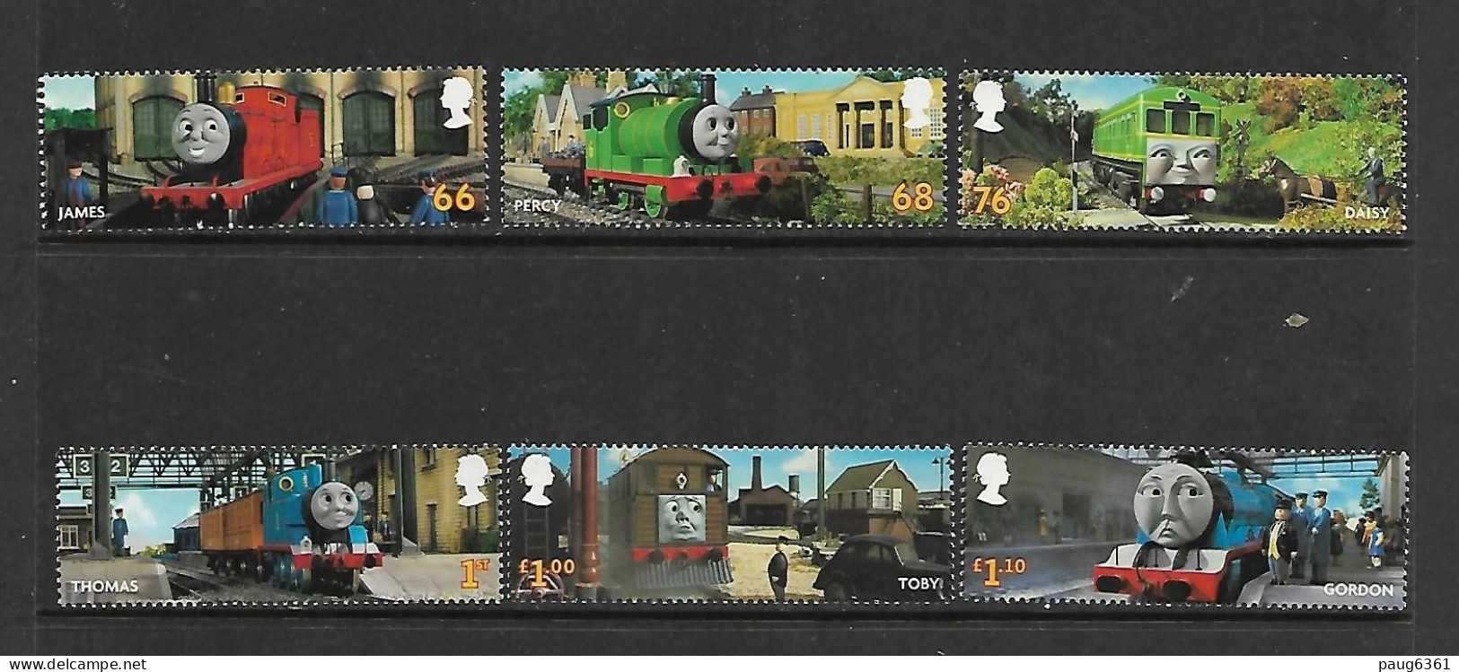 GRANDE-BRETAGNE 2011 TRAINS-THOMAS YVERT N°3499/3504 NEUF MNH** - Treinen