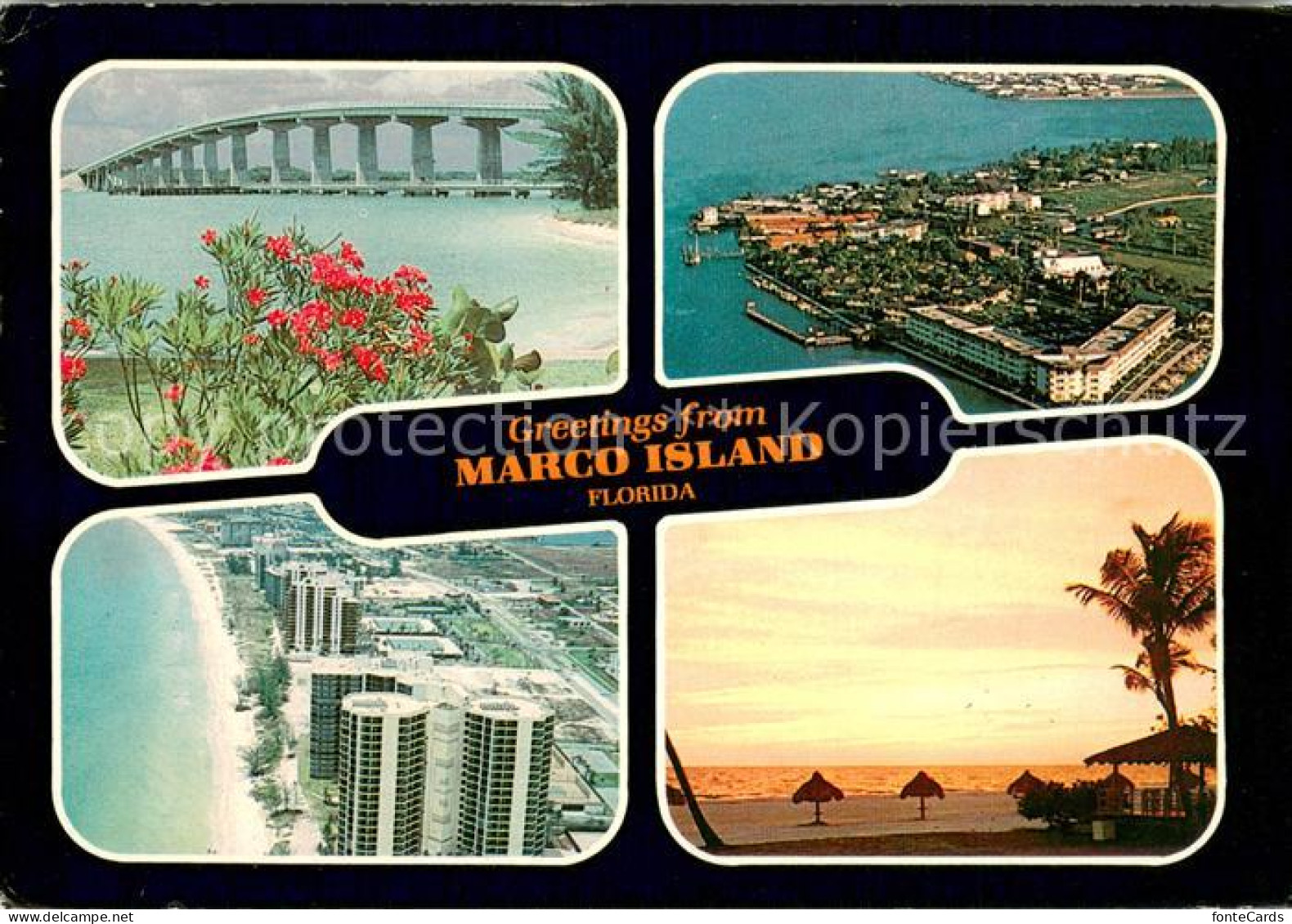 73744759 Marco_Island_Florida Bruecke Fliegeraufnahmen Strand - Other & Unclassified