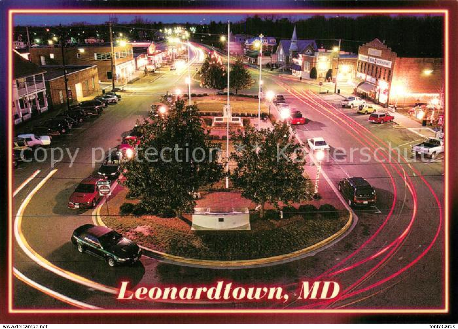 73744734 Leonardtown_Maryland Verkehr Bei Nacht - Autres & Non Classés