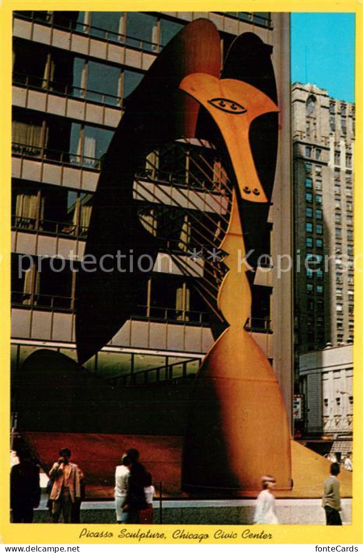 73744696 Chicago_Illinois Picasso Sculpture Chicago Civic Center - Andere & Zonder Classificatie